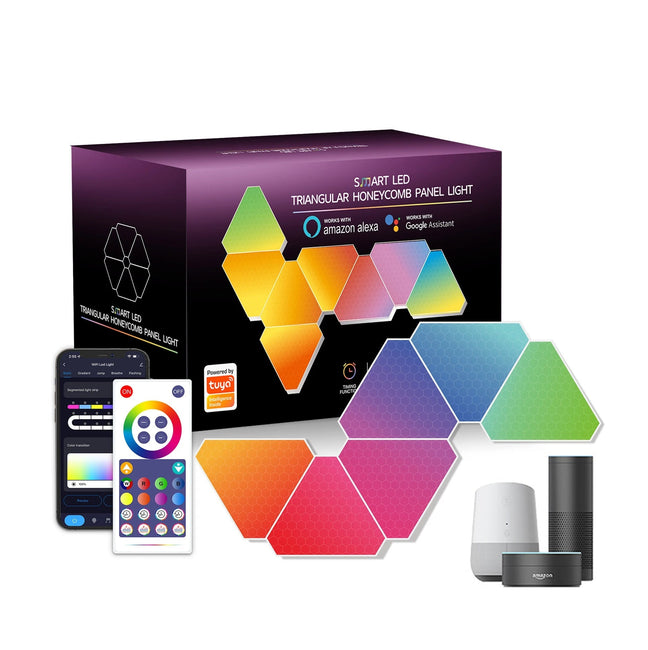 RGB Triangle Gaming Light - Gamer Decoration
