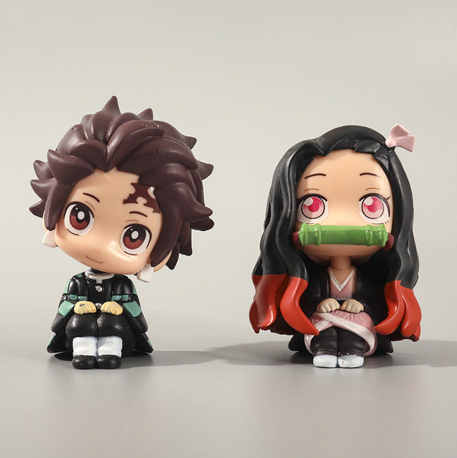 Tanjiro & Nezuko Mini Figure - Gamer Decoration