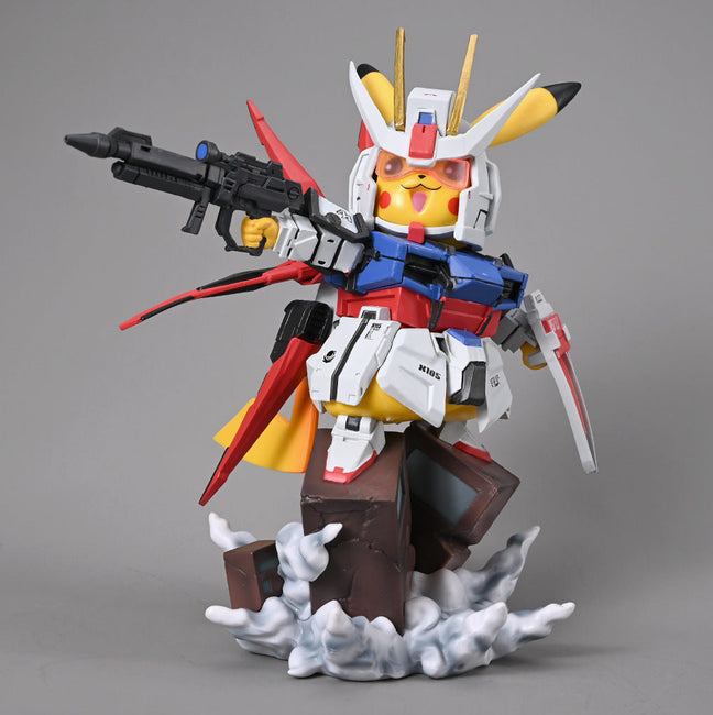 Gundam Pikachu Figure - Gamer Decoration