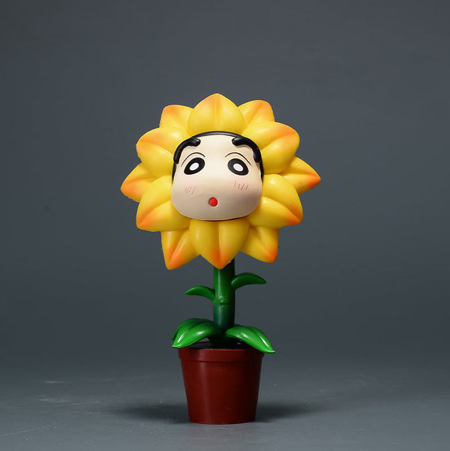 Sunflower Edition Crayon Shin-chan Figure - Gamer Decoration