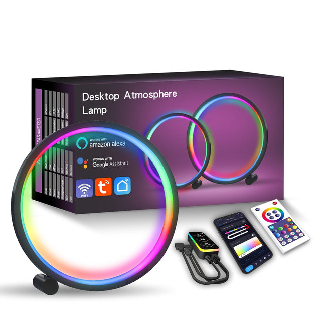 RGB-IC Circle Desktop Lamp - Gamer Decoration