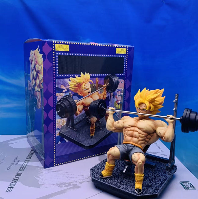 Super Saiyan On Bench Press - Gamer Decoration
