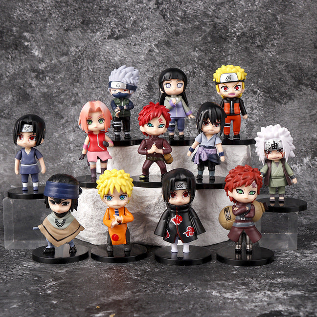 Naruto Mini Figure Collection 12 Pieces - Gamer Decoration