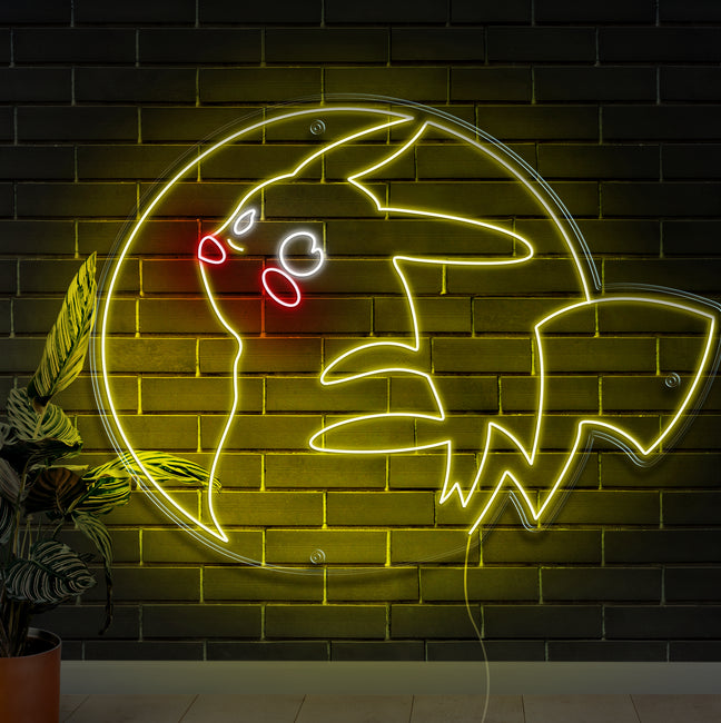 Pikachu Neon Sign - Gamer Decoration