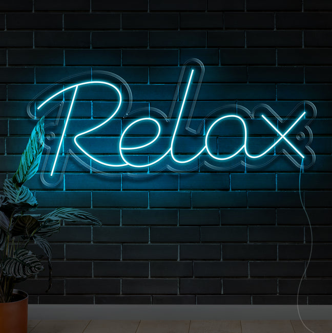 Relax Neon Sign - Gamer Decoration