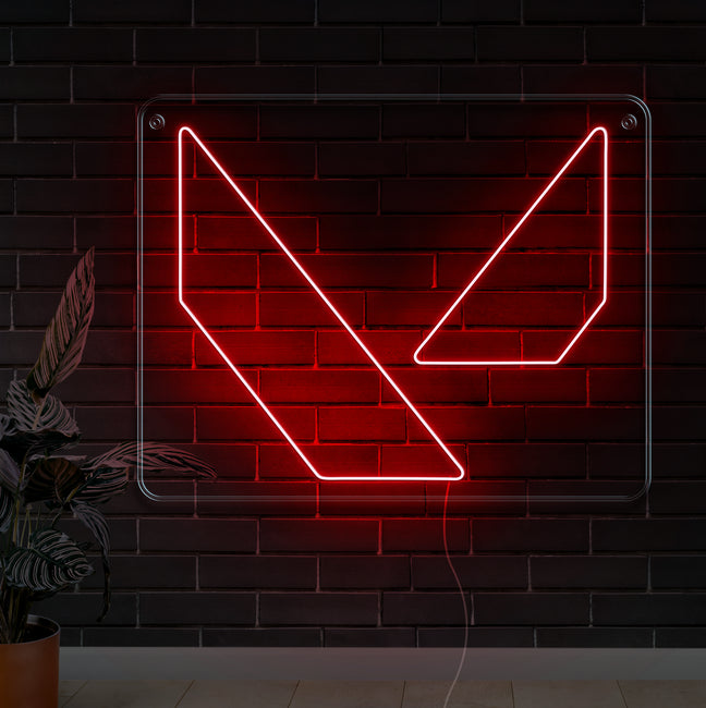 Valorant Neon Sign - Gamer Decoration