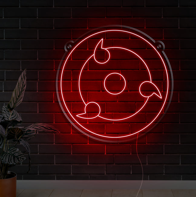 Sharingan Neon Sign - Gamer Decoration