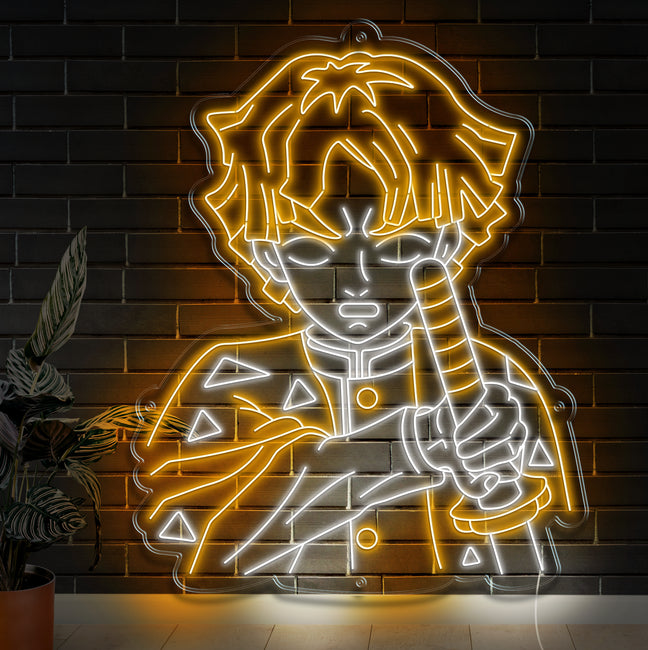 Zenitsu Agatsuma Neon Sign - Gamer Decoration