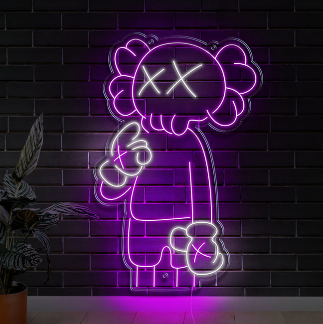 Kaws Neon Sign - Gamer Decoration