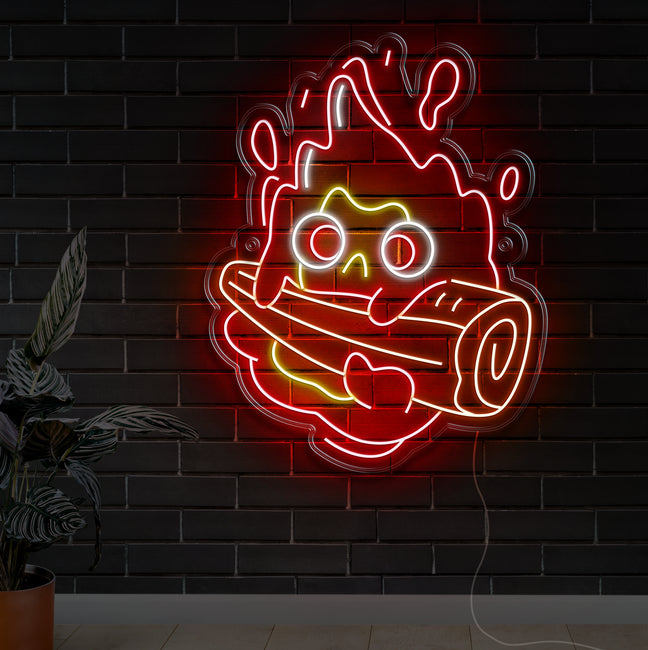 Calcifer Neon Sign - Gamer Decoration
