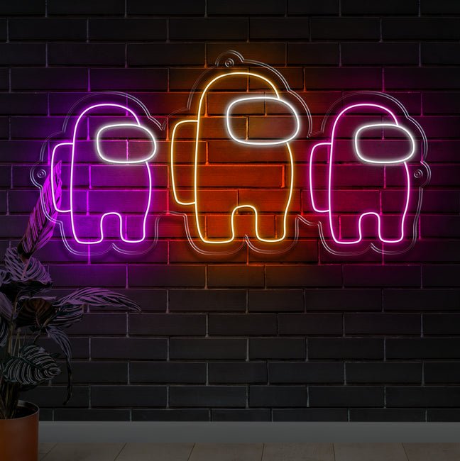 Among Us Neon Sign - Gamer Decoration