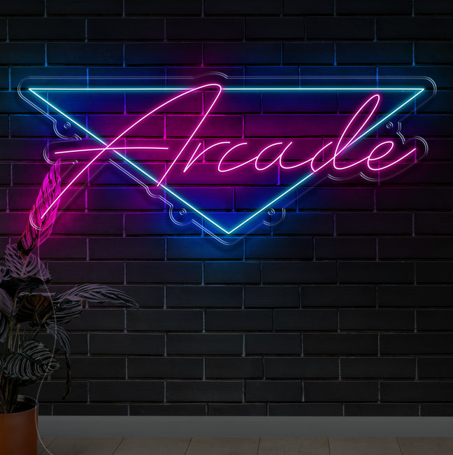 Arcade Neon Sign - Gamer Decoration