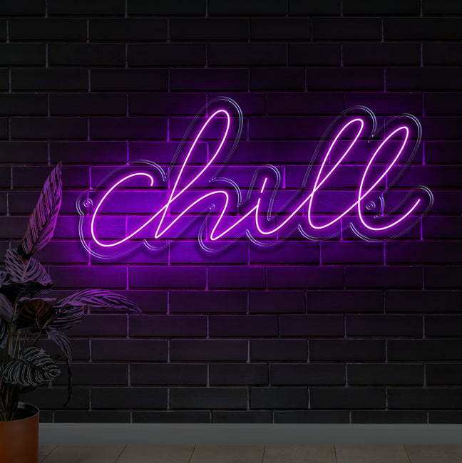 Chill Neon Sign - Gamer Decoration