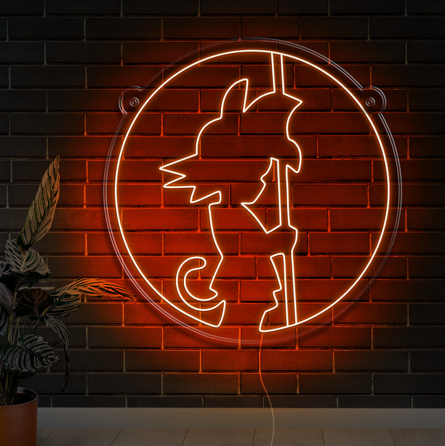 Kid Goku Neon Sign - Gamer Decoration