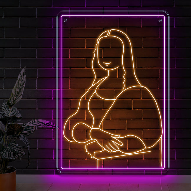 Mona Lisa Neon Sign - Gamer Decoration