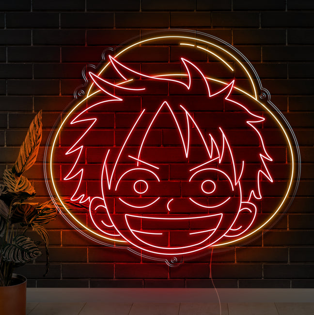 Monkey D. Luffy Neon Sign - Gamer Decoration