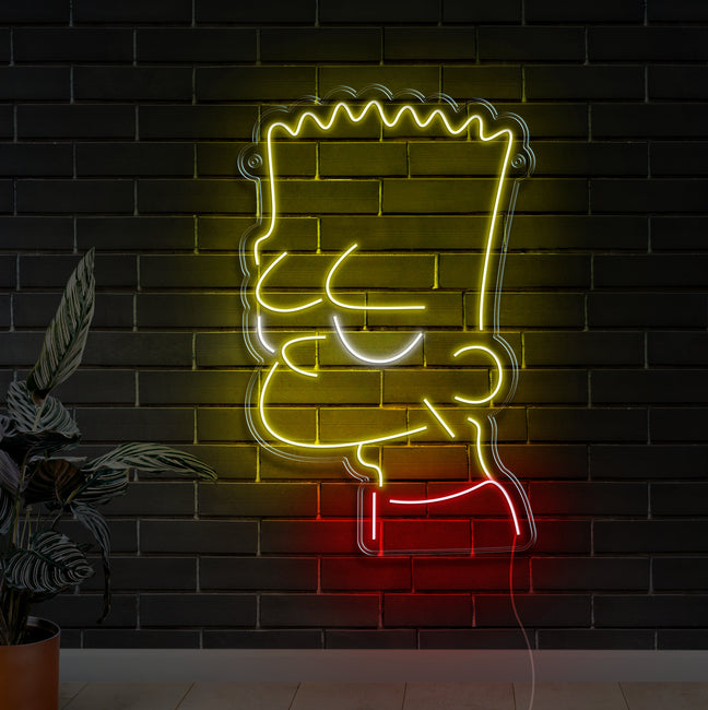 Bart Simpson Neon Sign - Gamer Decoration